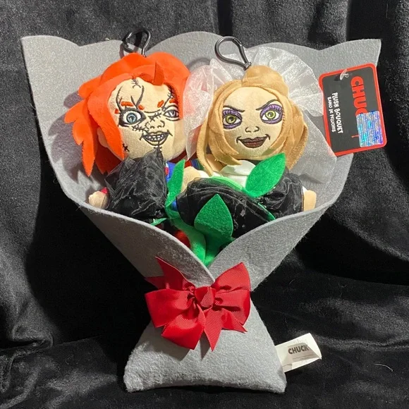 Chucky and Tiffany Plush Bouquet - Picture 8 of 12